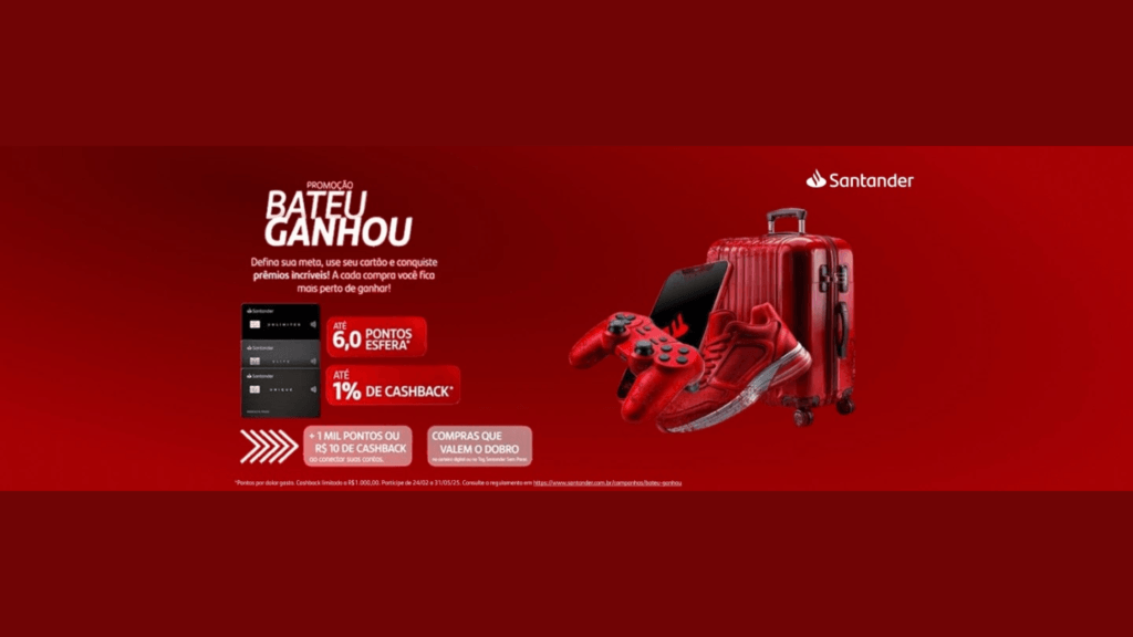 Promoção Bateu Ganhou Esfera Santander