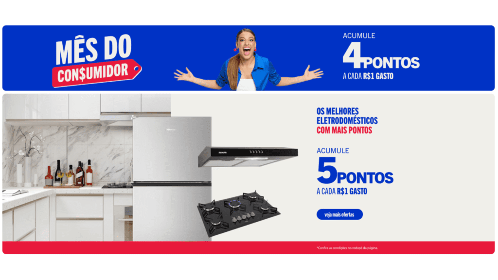 Promoção Esfera e Casas Bahia 5 pontos por real